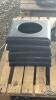 LOT OF CHICKEN WIRE, TARP, AND POST BASES - 4