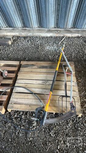 POWER WASHER WAND EXTENSION, PITCHFORK, AND SCYTHE