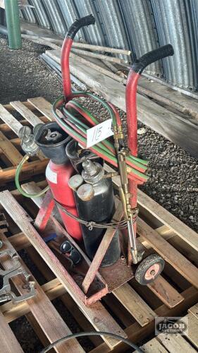 TORCH SET WITH CART AND TANKS