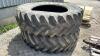 PAIR OF TITAN 20.8R42 TRACTOR TIRES - 4