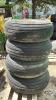 (4) AMERICAN FARMER IMPLEMENT TIRES ON 8 BOLT RIMS