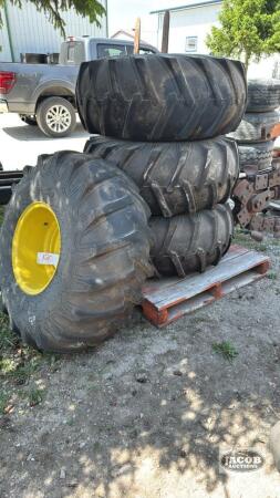 (4) FIRESTONE 16.5L-16.1 TIRES ON 8 BOLT RIMS