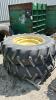 (2)FIRESTONE 14.9-28 TIRES ON 13IN 8 BOLT RIMS