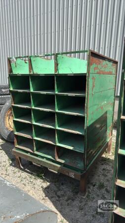 METAL RACK 4FT WIDE X 4FT DEEP X 68IN HIGH