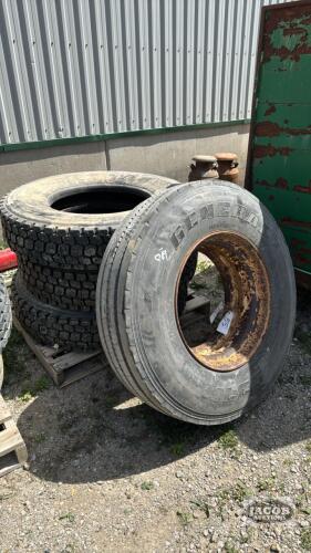 (4) 11R22.5 TIRES