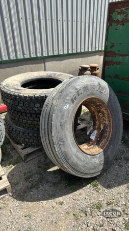 (4) 11R22.5 TIRES