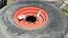 (2) GOODYEAR 11.00-16 TIRES ON 8 BOLT RIMS - 3