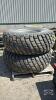 (2) ARMSTRONG 18.4-26 TIRES ON 8 BOLT RIMS