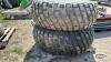 (2) ARMSTRONG 18.4-26 TIRES ON 8 BOLT RIMS - 3
