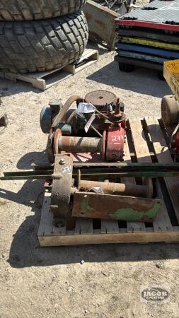 (2) SILO WINCHES, ONE WITH 1/2HP MOTOR