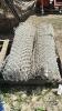 (2) SMALL ROLLS OF 4FT WHITE CHAIN LINK FENCE