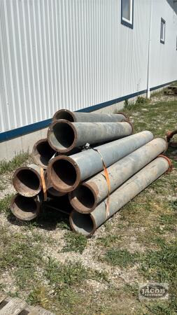 APPROX. 10 LENGTHS OF 9IN SILO PIPE