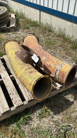 45 AND 1 FLEX PEICE OF 9IN SILO PIPE