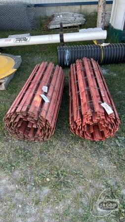 (2) ROLLS OF WOODEN SNOW FENCE