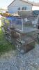 (3) 6FT RABBIT CAGES WITH SOME FEEDERS - 3