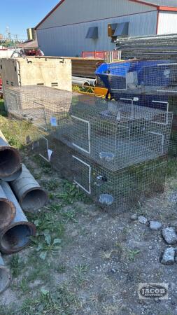 (2) 9FT RABBIT CAGES