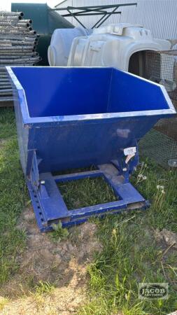 METAL HOPPER DUMP BOX