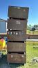 (5) STACKABLE STEEL BINS - 2