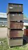 (5) STACKABLE STEEL BINS - 3