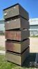 (5) STACKABLE STEEL BINS - 4