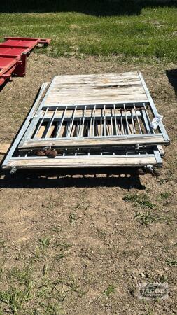 (3) 47IN GALVANIZED HORSE STALL SLIDING DOORS