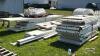 WHITE VINYL PLASTIC HOG PANELING WITH BOARDS - 2