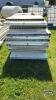 WHITE VINYL PLASTIC HOG PANELING WITH BOARDS - 4