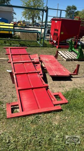12FT STEEL SIDE RACKS OFF DUMP WAGON