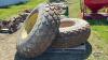 (2) UNMATCH 18.4-26 TIRES ON 8 BOLT RIMS - 4