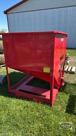 GERBER STEEL HOPPER BIN WITH 6IN FLANGE