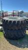 PAIR OF ARMSTRONG 24.5-32 TIRES ON 10 BOLT RIMS - 2