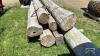 (6) APPROX. 8FT PIECES OF HYDRO POLE - 4