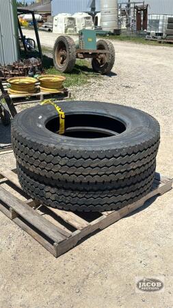(2) FORLANDER 11R24.5-16PR STEER TIRES