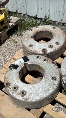 (2) TRACTOR WHEEL WEIGHTS