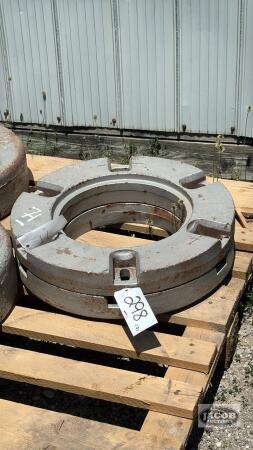 (2) TRACTOR WHEEL WEIGHTS