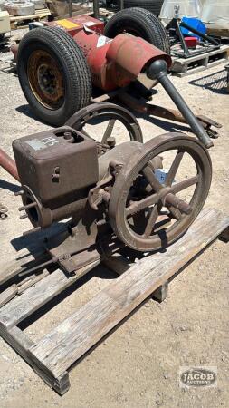 MCCORMICK DOUBLE FLY WHEEL STATIONARY ENGINE