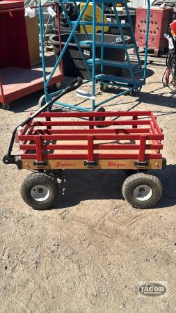 CHILD'S WOODEN WAGON