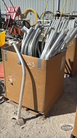 LOT OF 50 42IN BLOWER PIPES FOR AIR REELS