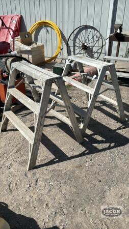 (2) 3 STEP FOLDING LADDERS