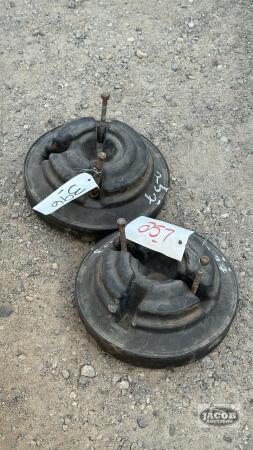 PAIR OF WHEEL WEIGHTS FOR 10IN RIMS