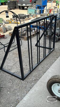 STEEL BIKE RACK WITH CONCRETE LEGS