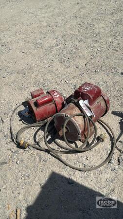 2 ELECTRIC 1/2HP 115/230V MOTORS