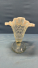 Opalescent Hobnail Fluted Vase -6in High - 3