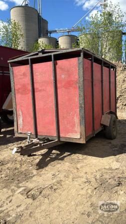 FARM USE 10FT X 6FT SINGLE AXLE LIVESTOCK TRAILER