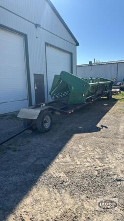 JOHN DEERE 1290 18 ROW CORN HEAD AND HEADER CART
