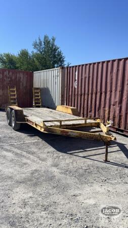 16FT X 6.5FT TANDEM FLATBED TRAILER WITH RAMPS