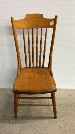 Vintage Spindle Back Wooden Chair