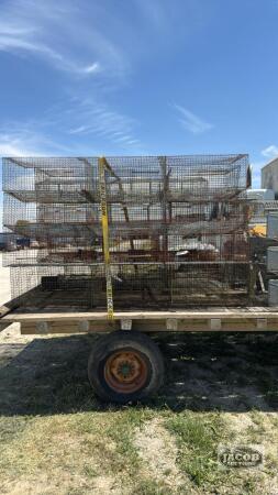 LOT OF 12 - 90IN RABBIT CAGES
