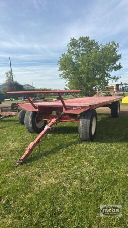 GERBER 8.5FT X 24FT STEEL FLAT RACK WAGON