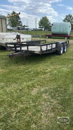 7FT X 16FT TANDEM FLATBED TRAILER